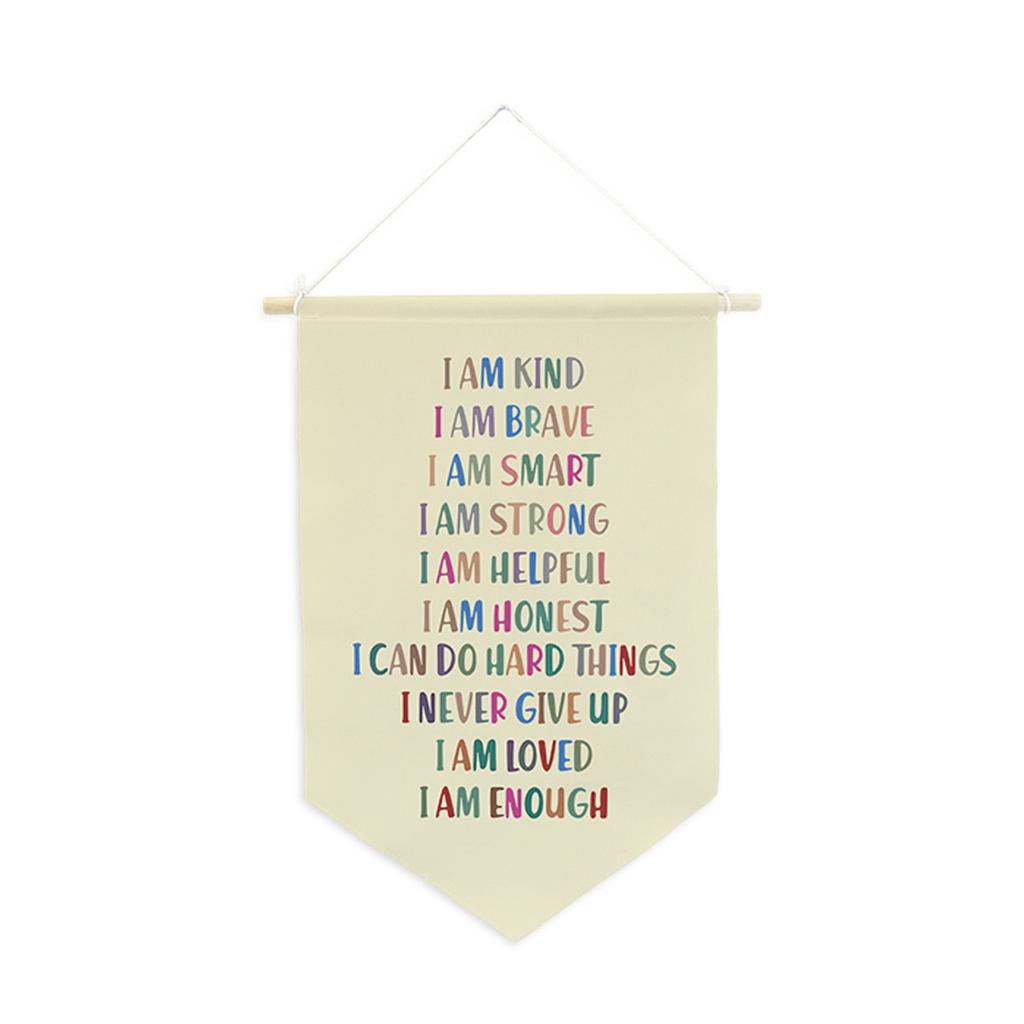 Inspirational Quote Banner Pennant Flag for Home Motivational Wall Art To Encourage Reading and Personal Growth