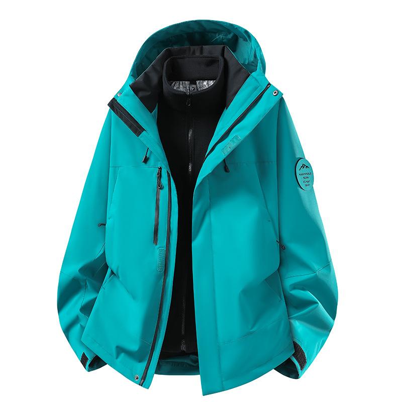 Camel jacket of the same style, three-in-one men's and women's coats, graphene two-piece set in spring and autumn, mountaineering outdoor