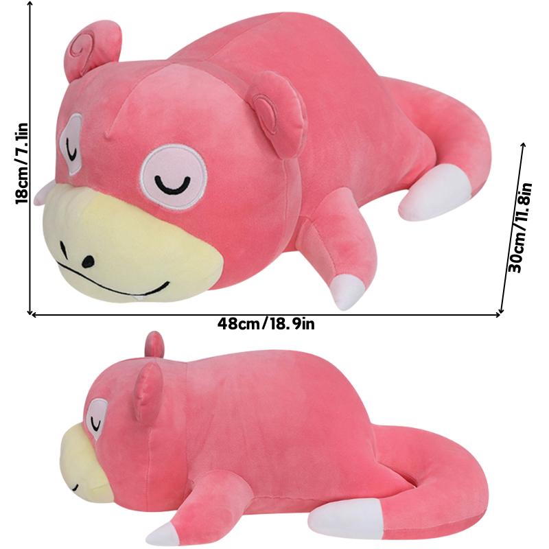 Kawaii Pokemon Sleep Cubone Slowpoke Chikorita Psyduck Lucario Piplup плюшевые игрушки-подушки Lapras Furret Dragonair Mew Peluche Doll