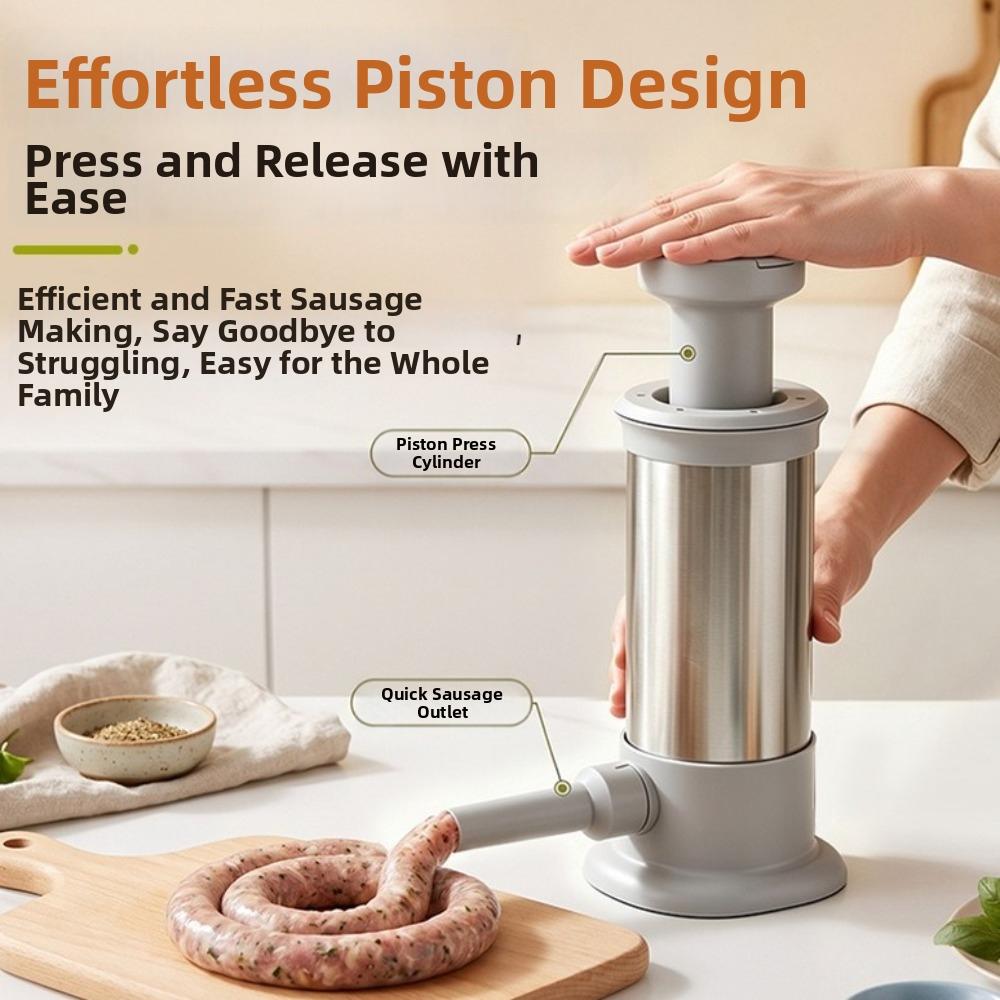 Food-Grade Manual Enema Device Press-Type Sausage Maker Meat Enema Device Homemade Use