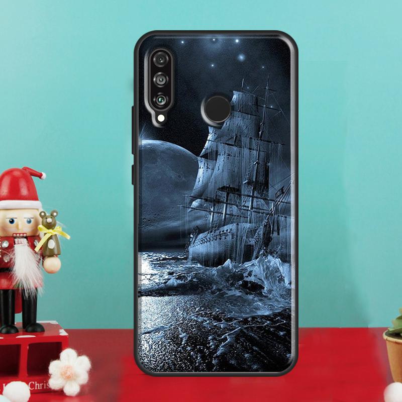 Sailing Pirate Ship Boat For Huawei Nova Y70 Y90 Y60 Y72 Y61 Y91 12s 12i 11i 7i 8i 9 10 SE P60 Pro P30 P40 Lite Case