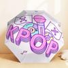 1 шт. Зонт с K-POP МУЗЫКАЛЬНЫМ рисунком, Автоматическое открытие и закрытие, Качественный дорожный зонт, c1128104