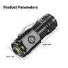 Супер яркие мини-фонарики 3LED с зажимом-ручкой, встроенной батареей, USB-зарядкой, портативный фонарь для улицы, аварийный фонарь