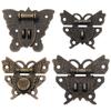 Zinc Zinc Alloy Decorate Brass Hardware Gift Box Hook Decorative Case Clasp Lock Furniture  Lock Hasps Buckle