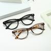Retro Cat Eye Reading Glasses Tortoiseshell Imitation Plate Glasses Ultra-Light Anti-Blue Reading Glasses