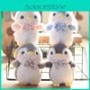 Penguin Plush Toy Keychain Backpack Charm Soft Rabbit Fur Stuffed Animal 14cm Gift For Kids