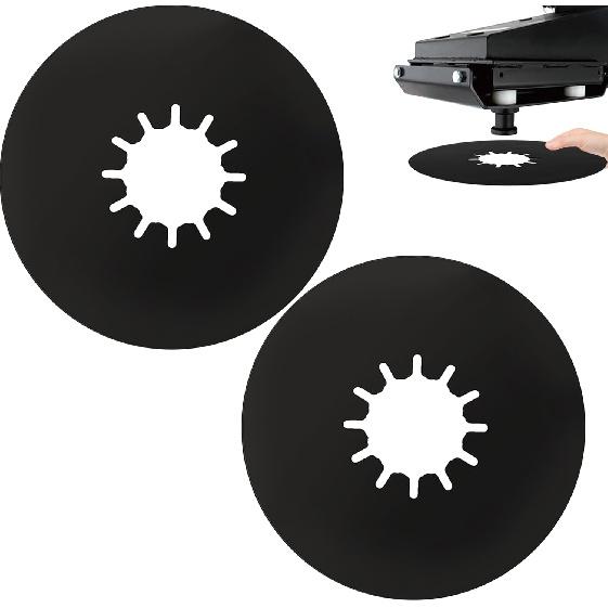 TonGass (2 Pack, Black) 5Th Wheel Hitch Lube Plate 10In RV Camper Trailer Fifth Wheel Plate Wheel Accessories For 5Th Wheel Trailer Safety Kit