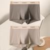 Men's Ice Silk Seamless Boxer Briefs Korean Briefs Fitted Underwear Soft Breathable Shorts Underwear