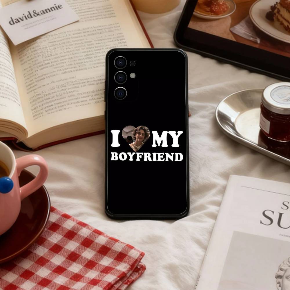 T-Timothée Chalamet COOL Phone Case For Samsung S 25,24,23,22,30,21,10,9,Ultra,Plus,Lite,FE,4,5 G Soft Black Case