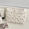 Cartoon Bear Women's Cosmetic Bags Travel Portable Female Makeup Case Clutch Purse Large Capacity Quilted Toiletries Storage Bag