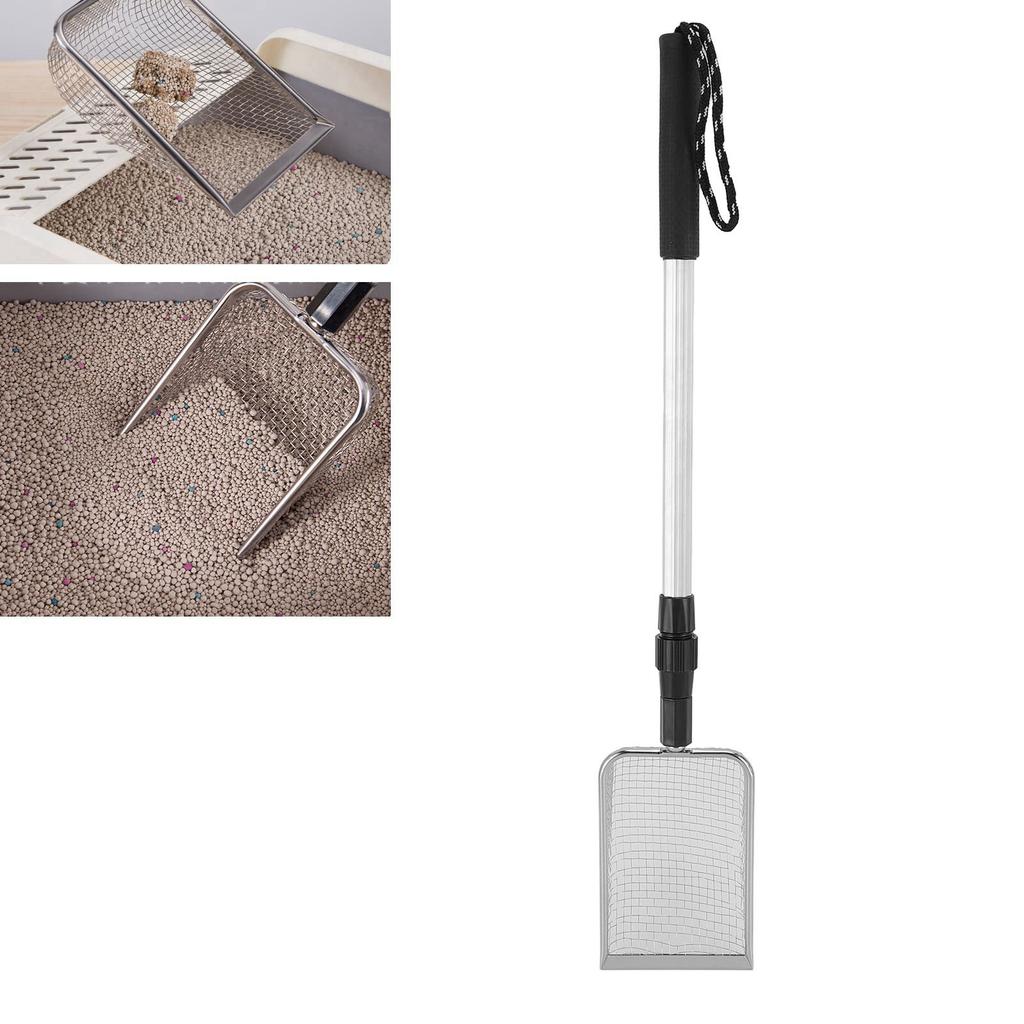 Chicken Poop Scoop Stainless Steel Metal Litt Scoop Handle Cat Litt Sift for Home
