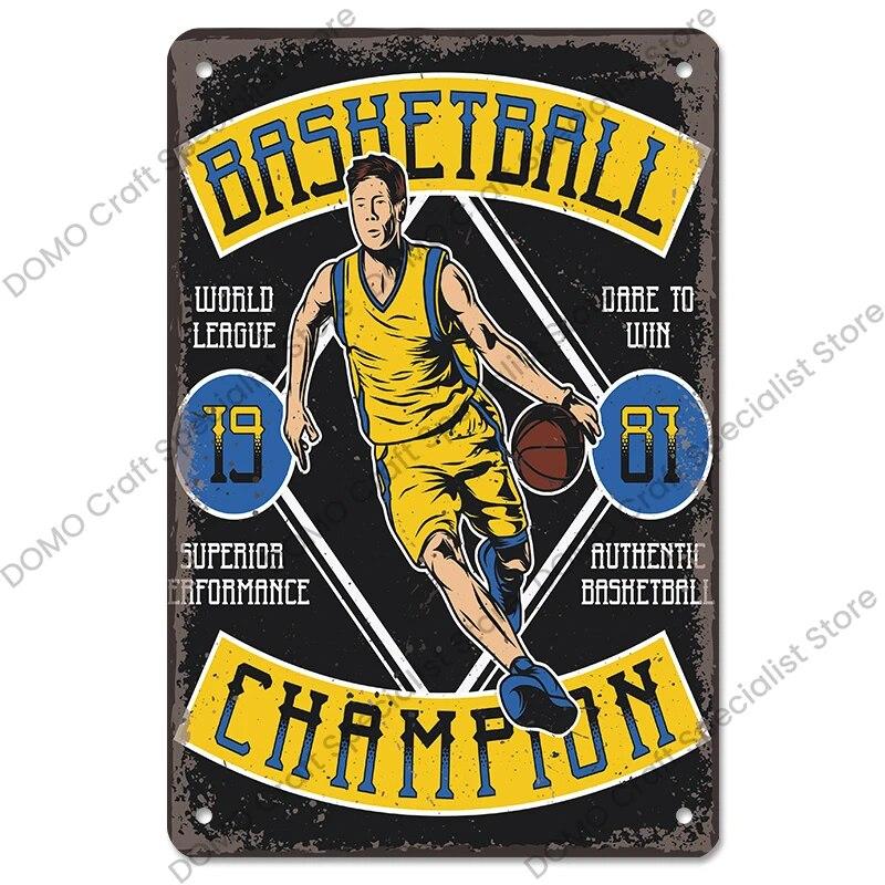 Баскетбол, гольф, футбол, плакат, винтажные металлические таблички, спортивные металлические жестяные пластины, бар, паб, тренажерный зал, украшение на стену дома