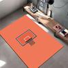 Basketball Hoop on Orange Carpet suitable as a non-slip mat for the living room or bedroom sofa