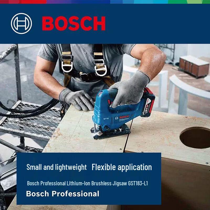 Bosch GST183-Li Cordless Brushless Jigsaw CN plug (adapter included)