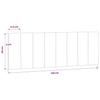 Headboard Cushion  Hanko  Light Grey 140 cm Velvet