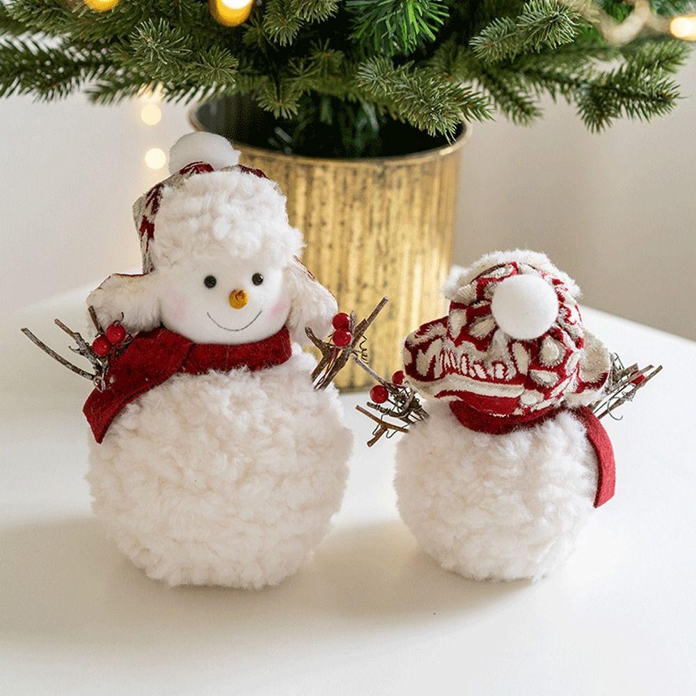 Cartoon Christmas Snowman Doll Plush Merry Christmas Decorations Party Favors
