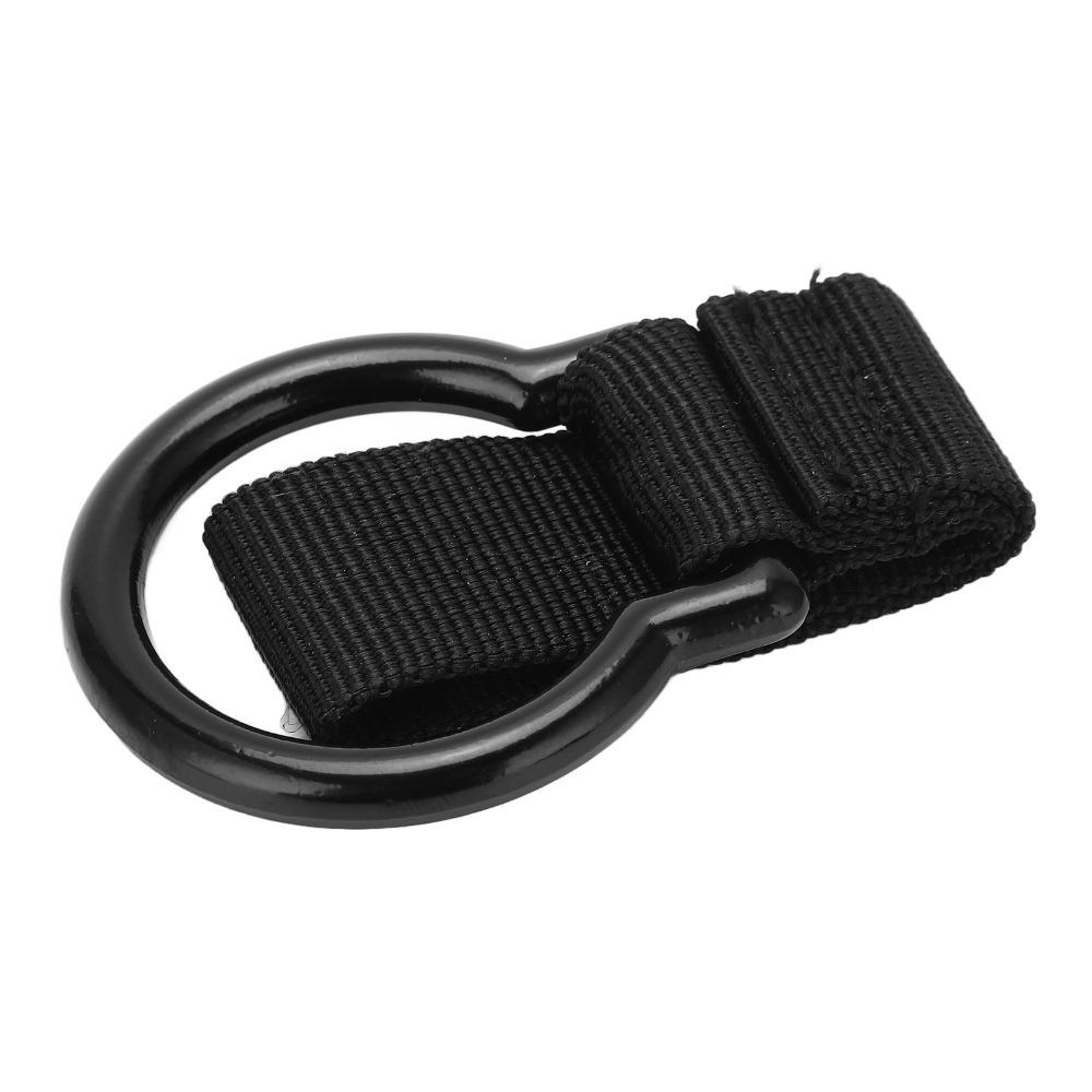 Metal Torch Ring Holder Black Flashlight Sleeve Buckle Durable Flashlight Cover Security Use