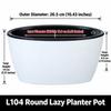 Oval Flower Plants Pot Self Watering Seed Nursery Pots Planters Pot  For Home Office Decor