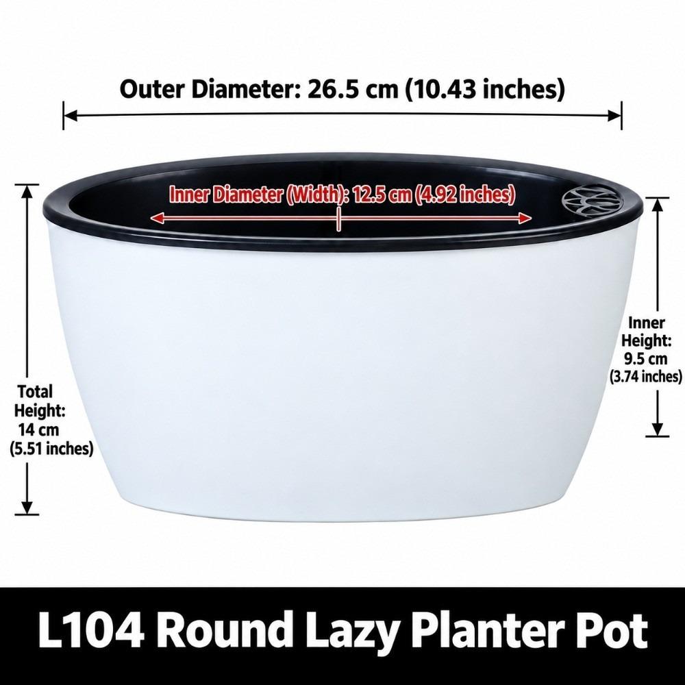 Oval Flower Plants Pot Self Watering Seed Nursery Pots Planters Pot For Home Office Decor