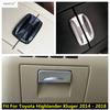 Автоаксессуары Для Toyota Highlander Kluger 2014 - 2018 Подлокотник Ящик для хранения Переключатель / Крышка Рамки Управления Основного Бардачка Водителя