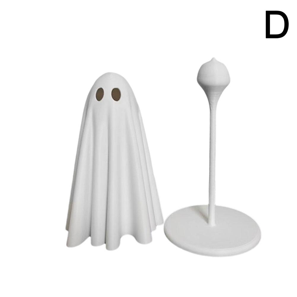 Украшение в виде призрачного человечка на Хэллоуин, 3D-печатное украшение, светящееся в темноте, подарки на вечеринку в честь Хэллоуина, домашний рабочий стол, атмосфера, аксессуары