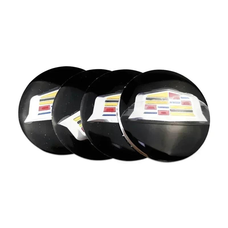 4pcs 56mm Car Wheel Center Emblem Sticker Hub Logo Badge for Cadillac ATS BLS CT4 CT5 CT6 CTS ESCALADE STS XLR XT5 XT6 XTS