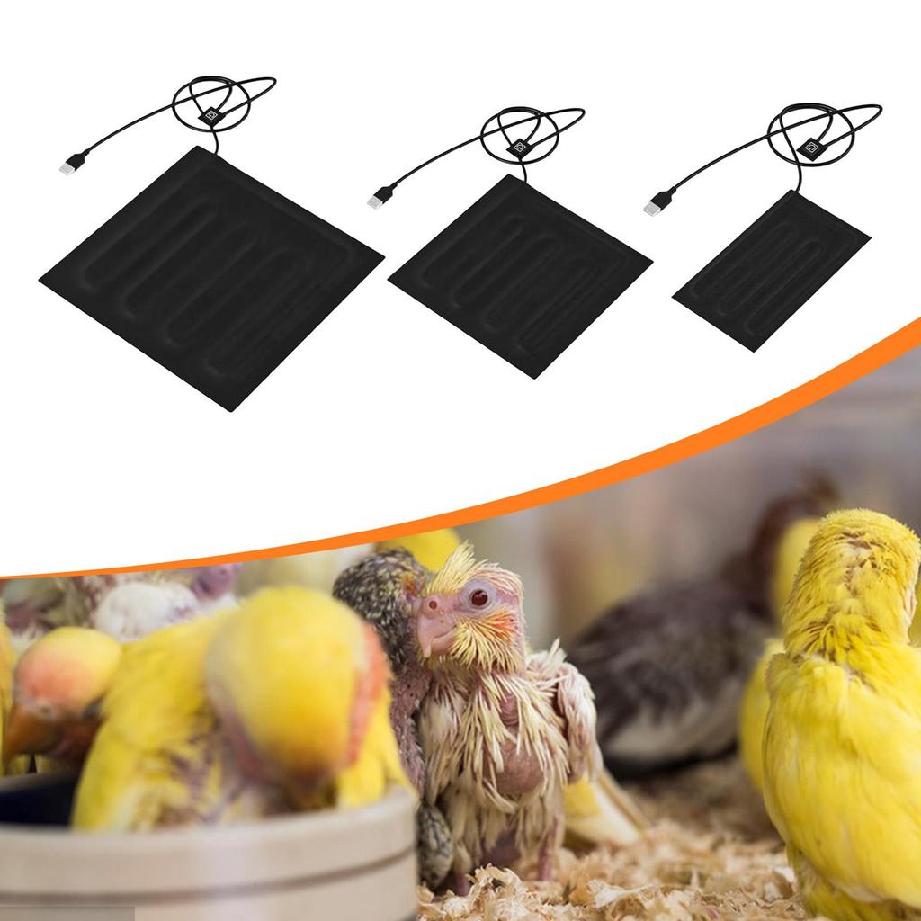 Нагревательный коврик для рептилий, подогреватель под террариум с контролем температуры, многоцелевой USB-нагреватель для террариума, для разведения лягушек, гекконов, инкубатор