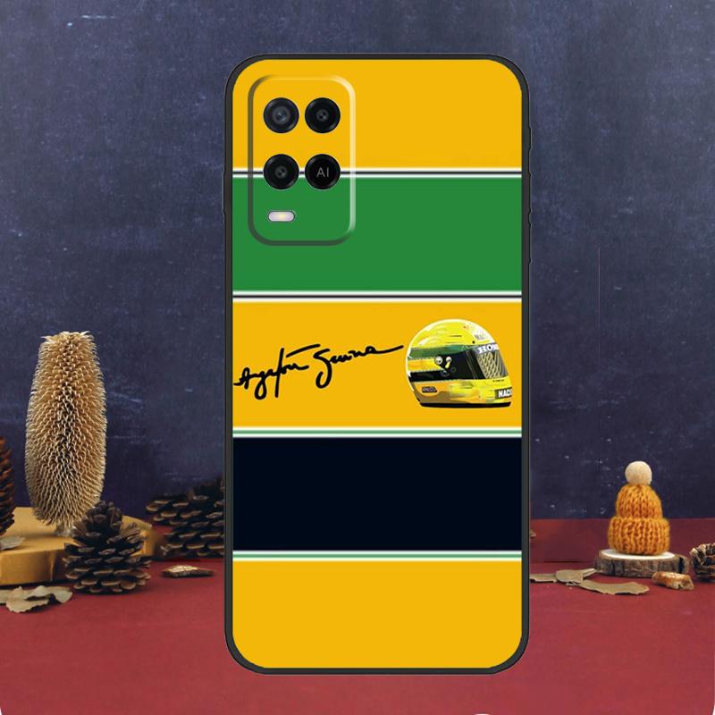 Айртон Сенна F1 для OPPO A54S A74 A94 A58 A78 A98 A16 A76 A96 A15 A17 A77 A5 A9 A52 A72 A79 A53S A57S чехол