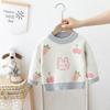 Autumn Winter Girls Rabbit Floral Knitted Sweater Baby Kids Thick Keep Warm Long Sleeve Tops Toddler Children's Pullover for Girls