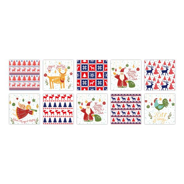 PVC Self-adhesive Sticker Waterproof DIY Tile Sticker Furniture Bathroom Kitchen Wall Stickers Removable Tile Stickers