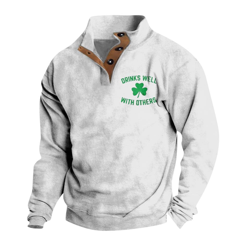 Весенне-осенняя мужская толстовка с воротником-стойкой на открытом воздухе, повседневные свитера, топы