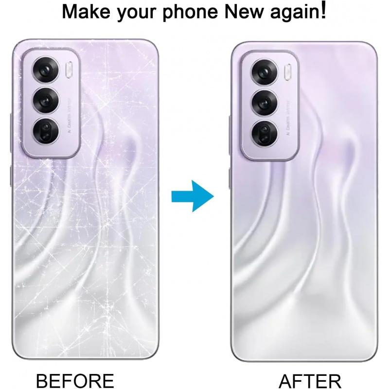 Для Oppo Reno12 Global Задняя крышка аккумулятора с крышкой объектива камеры Замена телефона