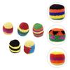 1/3/6/12Pcs Geometric Pattern Handmade Knitted Footbag Sack Durable Crochet Kick Sack  Outdoor Toy