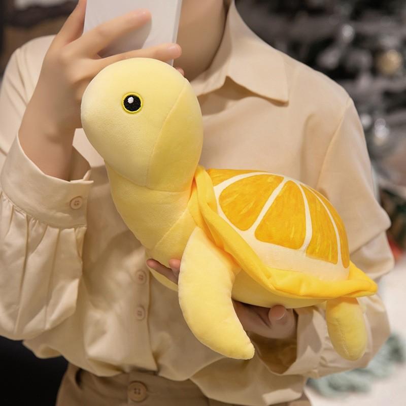 Plush Turtle Toy With Soft Short Pile For Collectors And Kids Play