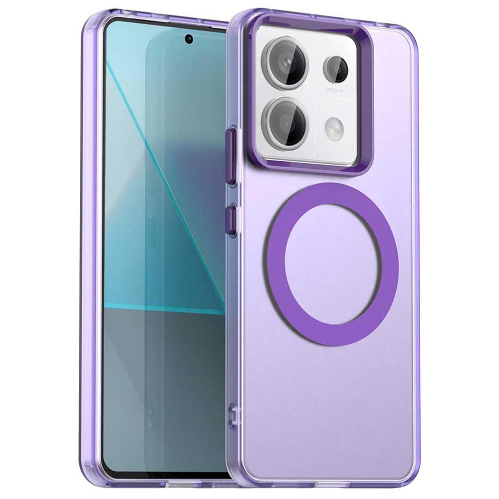 For Xiaomi Poco X6 5G/Note 13 Pro 5G Case Compatible with MagSafe PC+TPU+PET Anti-Drop Phone Cover