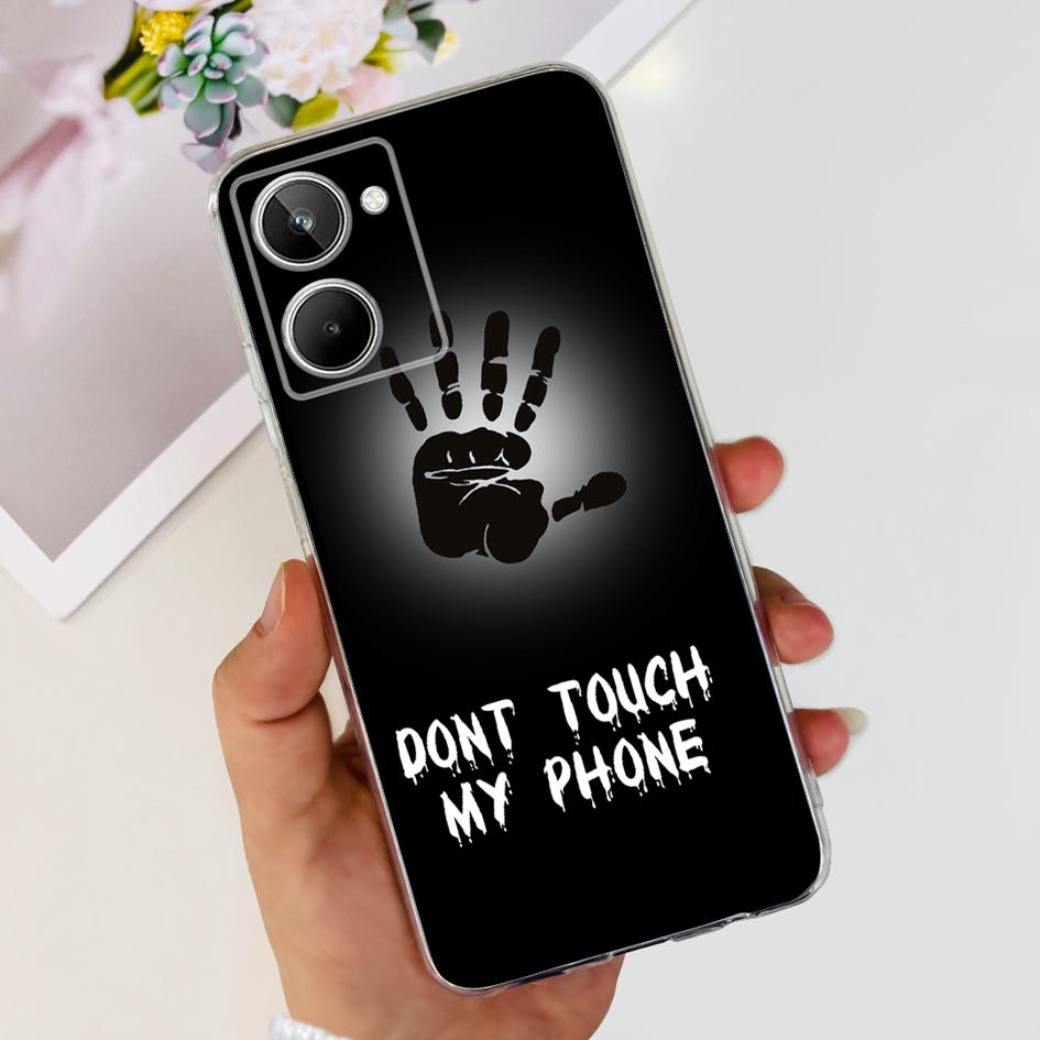 Чехол для Realme 10 RMX3630 Задняя крышка Милый мультяшный панда Тонкий мягкий прозрачный силиконовый чехол для телефона Для Realme 10 Pro Plus RMX3687 Capa