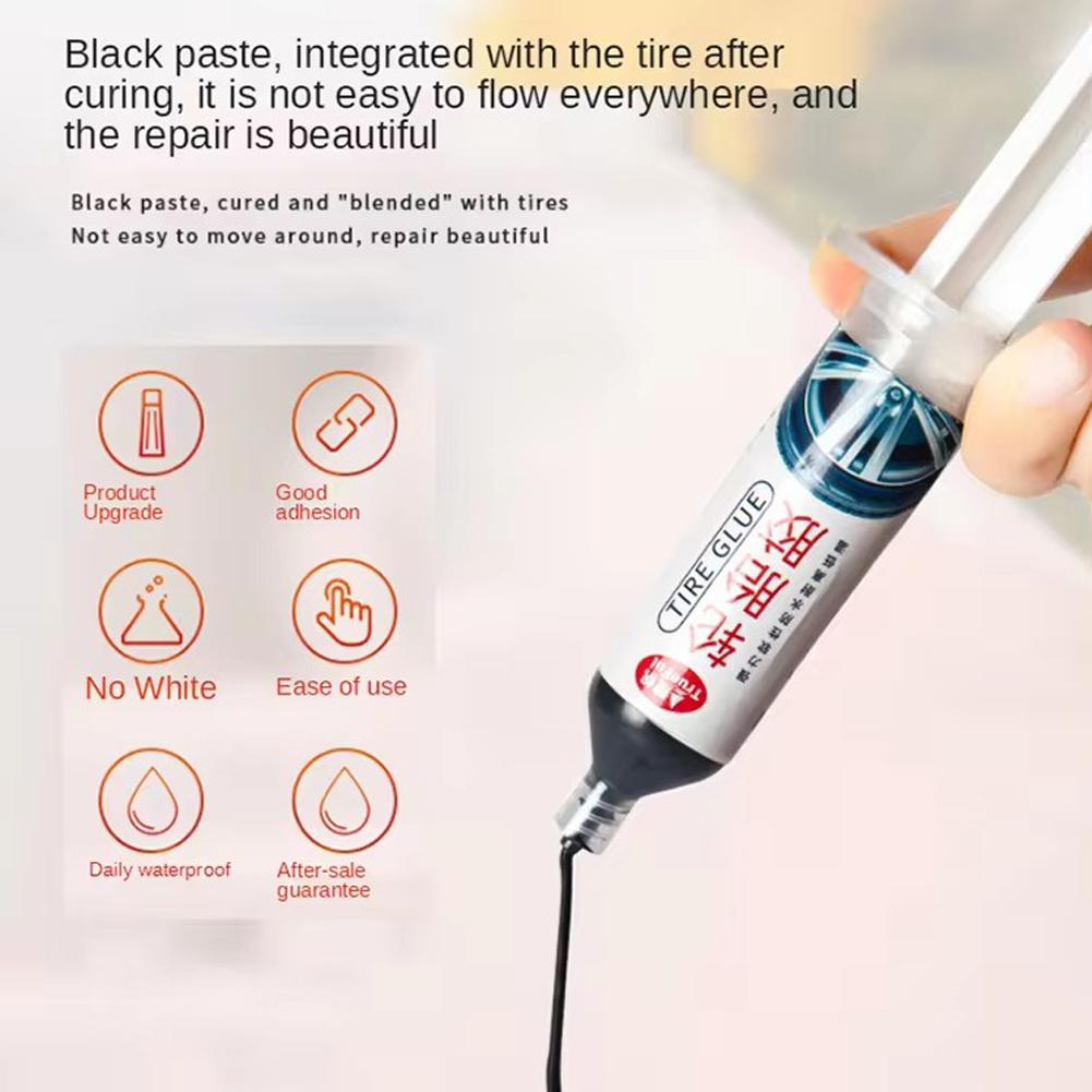 1/3/5PCS Crack Repair Wheel Car Repair Tools - Motorbike And Bicycle Tyre Repair Glue - Fast-Acting Silicone Adhesive