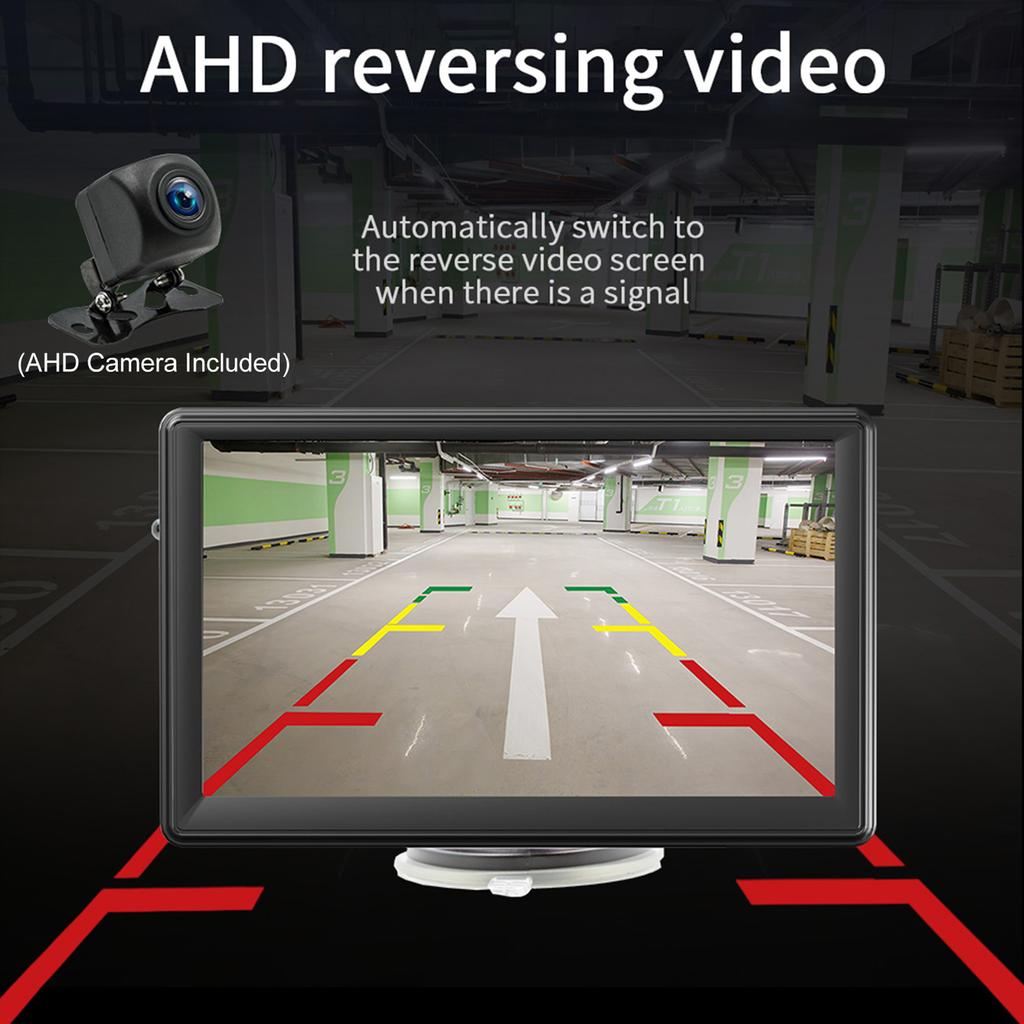 Портативный автомобильный MP5-плеер с 7-дюймовым HD-экраном, поддерживает CarPlay, Android Auto, MirrorLink, AHD