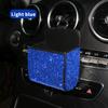 Crystal Diamond Car Vent Storage Box Auto Leather Organizer Cell Phone Glass Key Card Holder Decor Car Accessories for Women