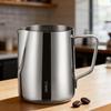SIMELO Coffee Art Latte Art Pitcher, 304 Stainless Steel Pointed Spout Coffee Cup, Milk Frother Cup, 600ML with Scale