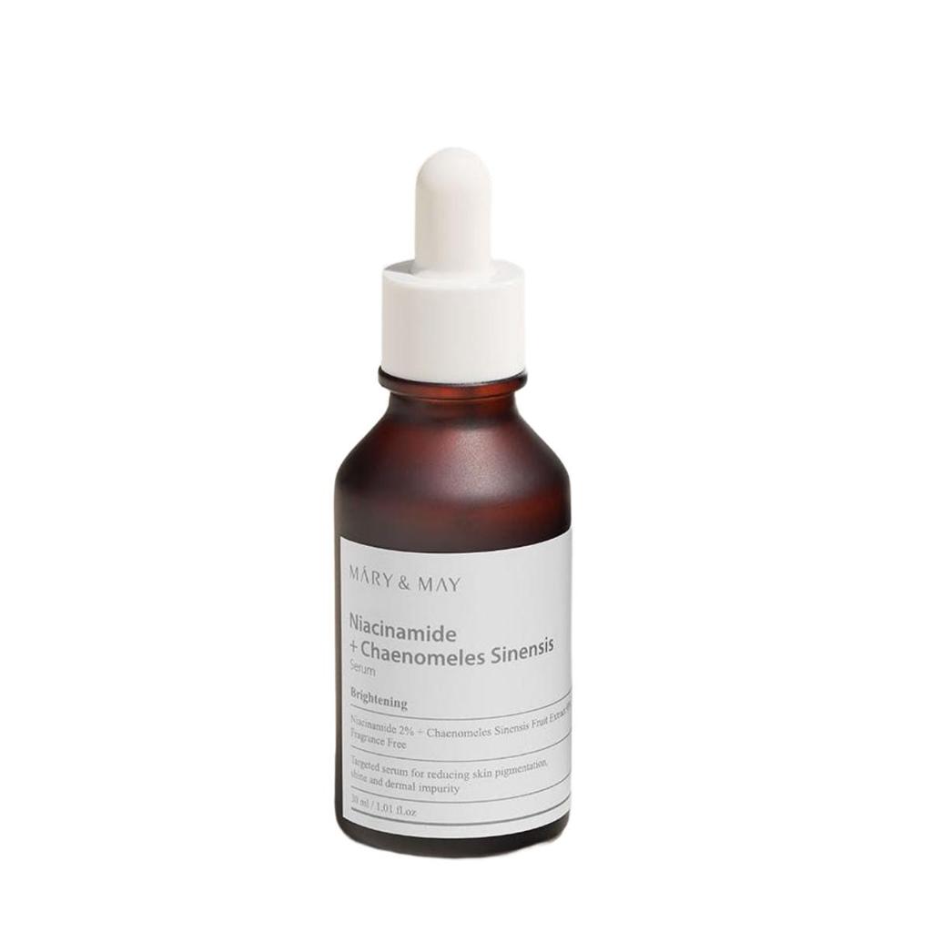 Mary&May Ниацинамид + Сыворотка Chaenomeles Sinensis 30 мл (Осветляющая эссенция для лица, улучшающая сияние)