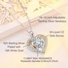 S925 Sterling Silver Moissanite 3 Carat Heart-to-Heart Necklace Clavicle Chain Fashion Niche Design Sense for Girlfriend