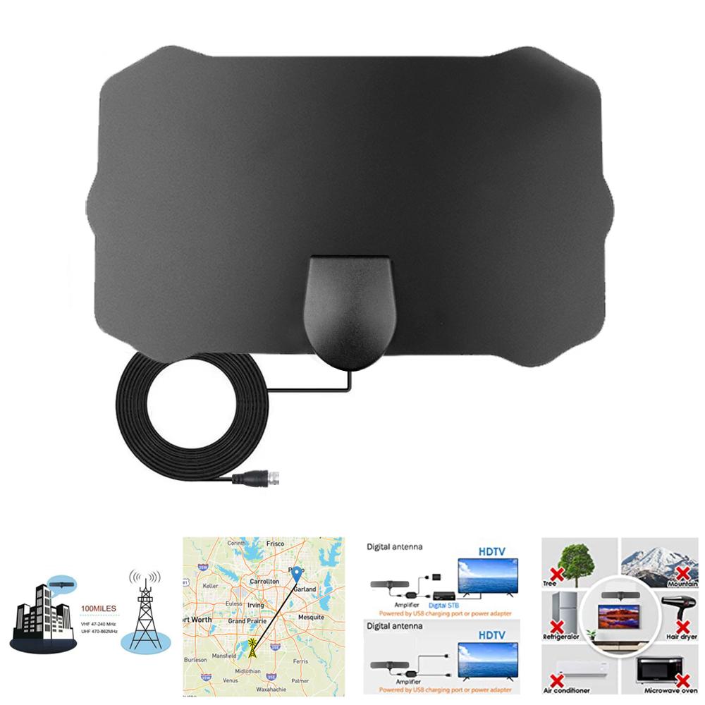 ТВ-антенна на 3000 миль, 4K, цифровая HDTV, антенна, спутниковый ресивер, усилитель радиуса Surf Fox, телеканал Freeview, DVB T/T2, комнатные антенны, вещание