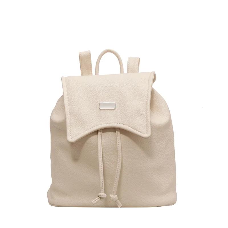 Мягкий ПУ задний карман женский рюкзак внутреннее отделение модный рюкзак