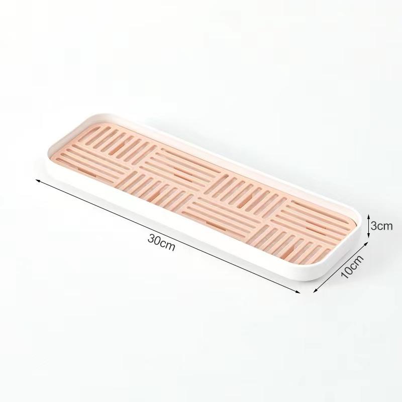 Sink Soap Rack Kitchen Storage Trays Home Organizer Sponge Holder Cup Tableware Drain Tray Dish Washing Scrubber