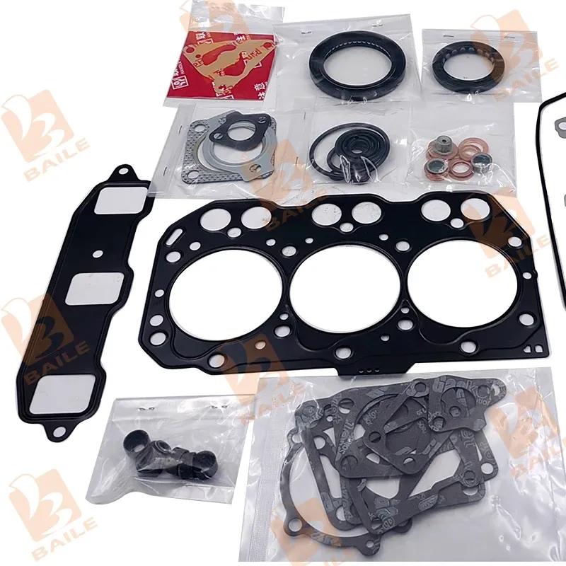 For Yanmar 3TNE74 Full Gasket Kit + Piston Ring 74*1.5HK+1.5+3 Engine Repair Parts Overhaul Rebuild Kit