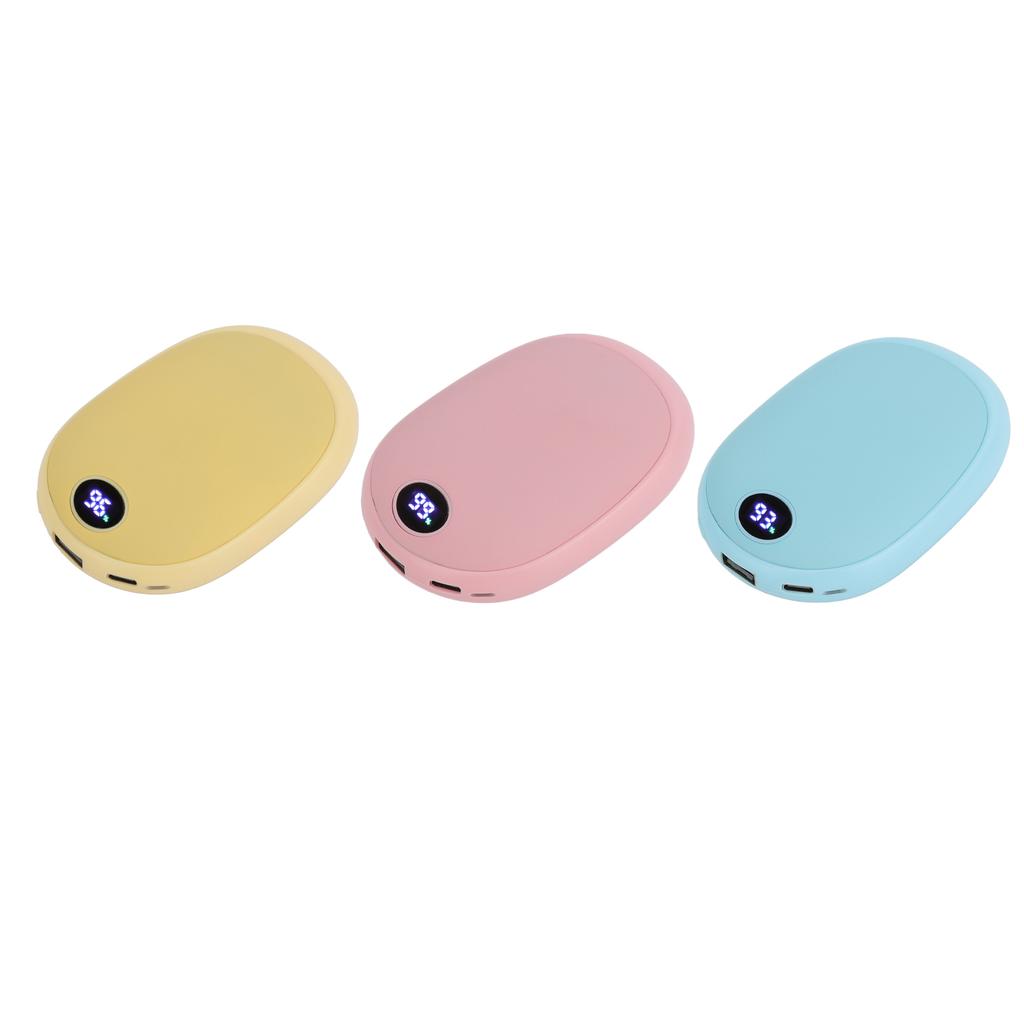 Электронная грелка для рук с регулируемой температурой, ЖК-дисплей, портативная перезаряжаемая USB-мини-грелка для рук