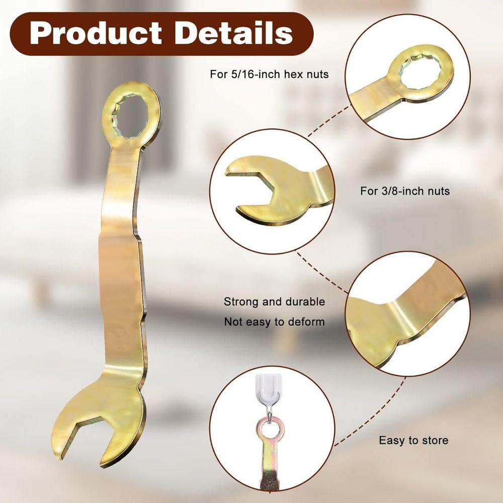 Multi-purpose Pocket Door Wrench Alloy Hardware Adjustment Tool Adjustment Wrench Home Repair