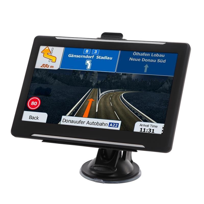 Навигатор для грузовиков GPS 7" HD Емкостный сенсорный экран 256 МБ 16 ГБ Автомобильный GPS-навигатор С бесплатными картами всего мира