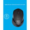 Беспроводная мышь Logitech M330, бесшумная мышь с оптической мышью USB 2,4 ГГц и разрешением 1000 точек на дюйм для офиса и дома